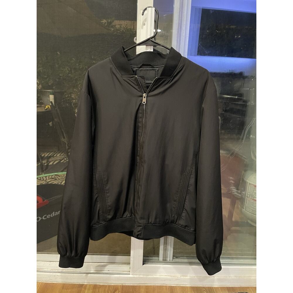 MARC ANTHONY Men's Bomber Style Jacket Size Large Full Zip Outside Pockets